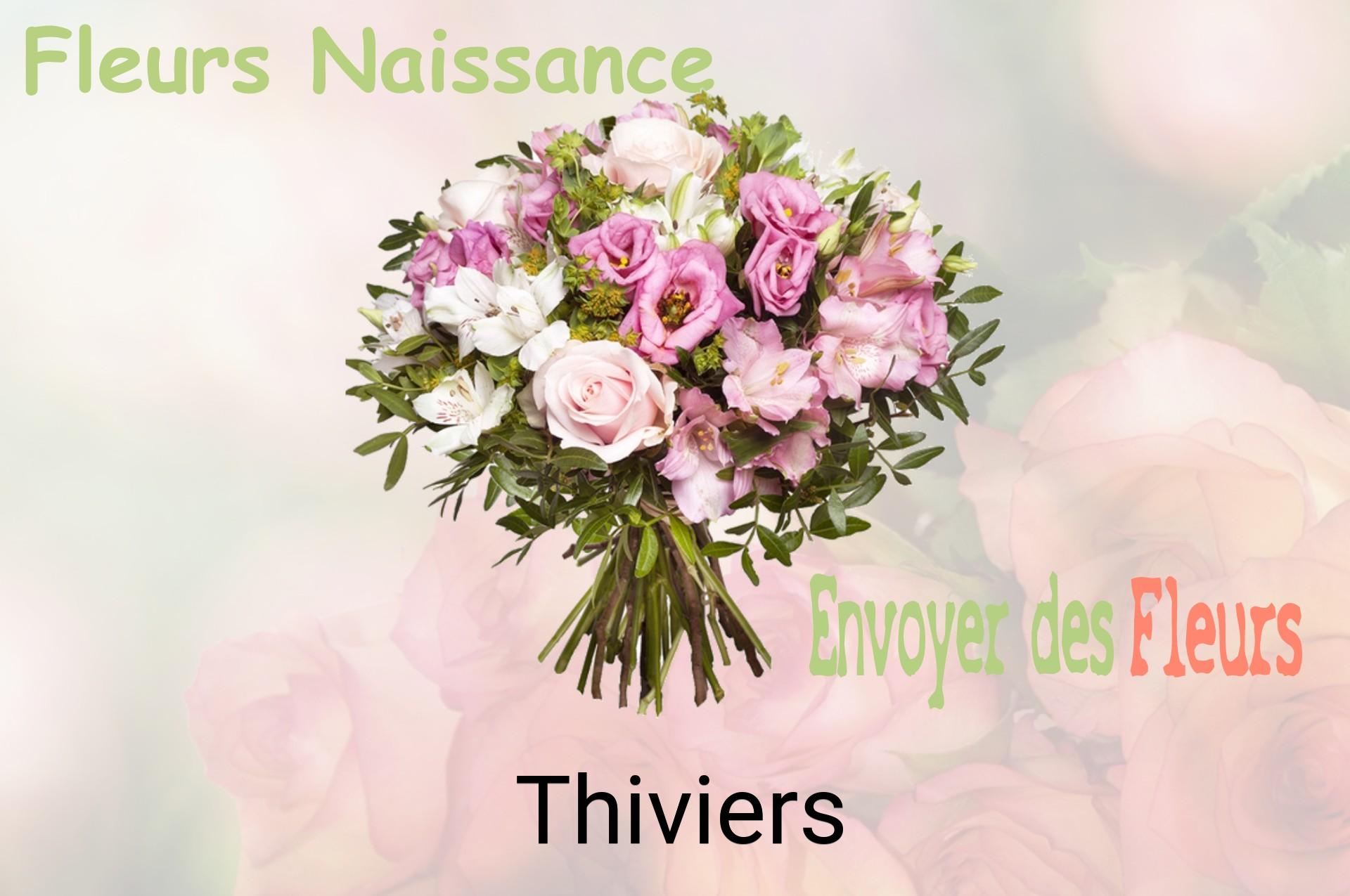 Bouquet de fleurs de naissance livré à Thiviers